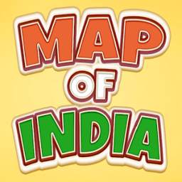 Map of India - Puzzle & Quiz Games for Learning