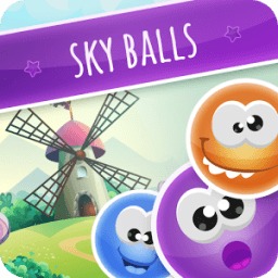 Sky ball - ball drop icon