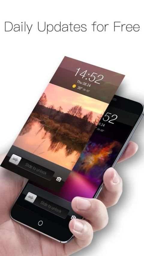 Analog Clock on Lockscreen screenshot 2