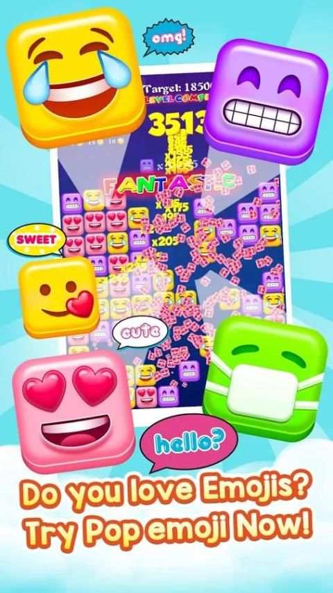 PopEmoji! Funny Emoji Blitz!!! screenshot 2