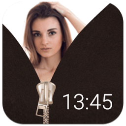 Sexy Girl Zipper Lock Screen icon