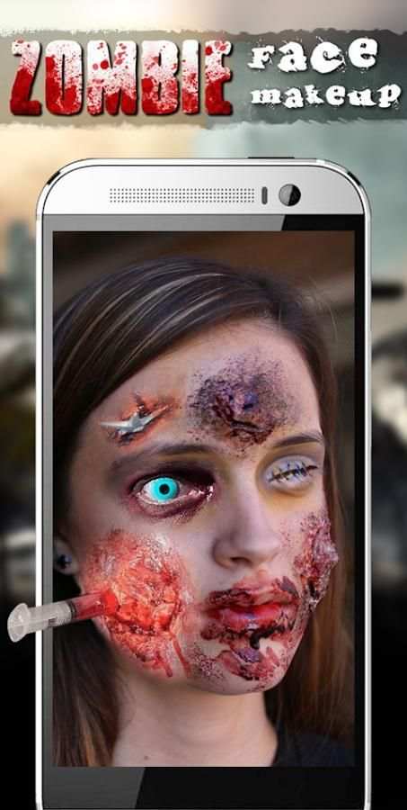 Zombie Face Makeup 2 تصوير الشاشة