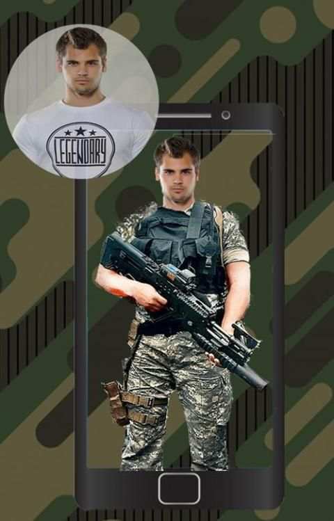 Commando Photo Suit Editor-Army Soldier in Uniform скриншот 2