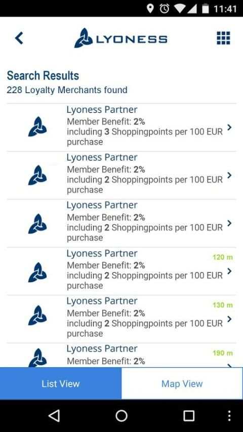 Lyoness Mobile скриншот 1