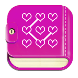 Diary with lock Pattern أيقونة