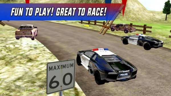 Police Car Chase Offroad 3 تصوير الشاشة