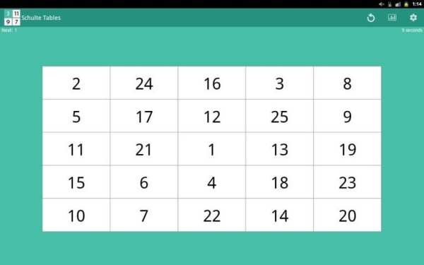 Schulte Tables screenshot 6