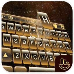 Gold Glitter Powder Keyboard Theme