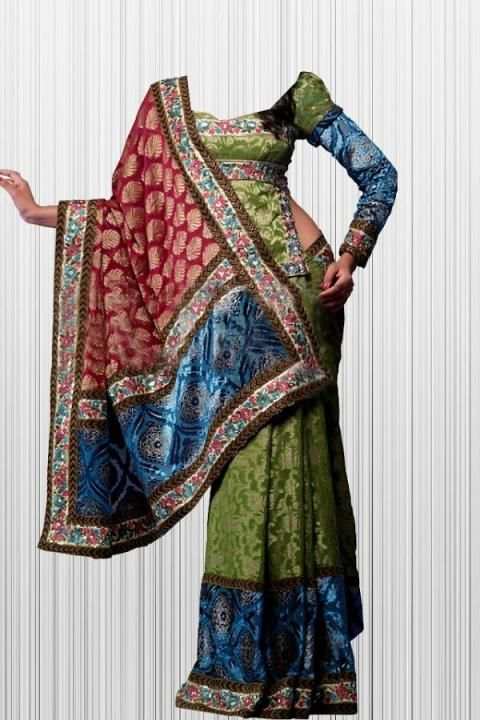 Saree Blouse Photo Suit скриншот 2
