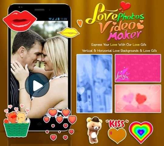 Love Photos Video Maker स्क्रीनशॉट 10