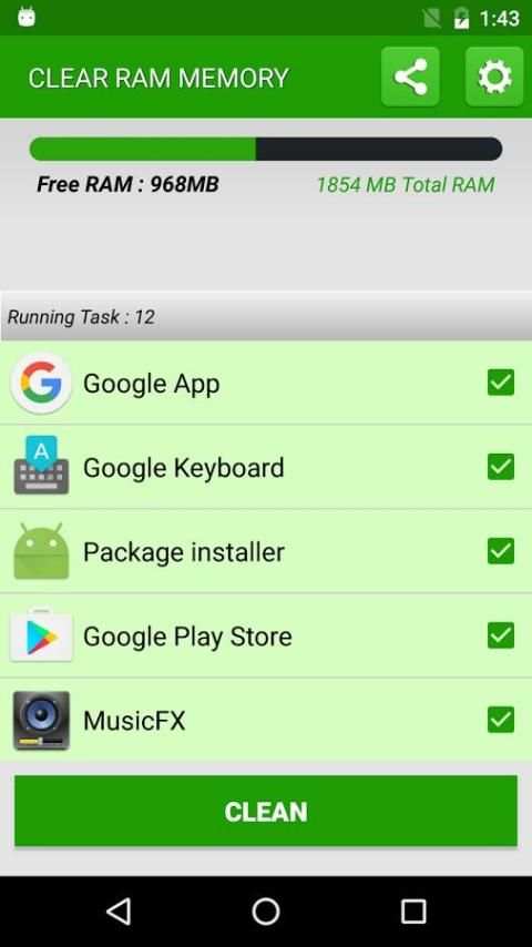 Clean RAM Memory स्क्रीनशॉट 8
