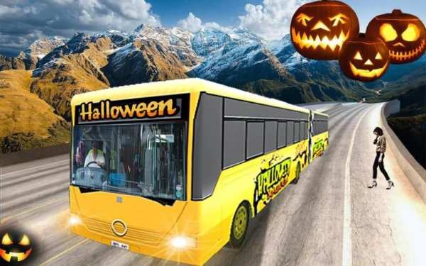 HALLOWEEN PARTY NIGHT BUS DRIVER 3D screenshot 3