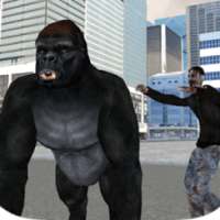 Real Gorilla vs Zombies - City on 9Apps