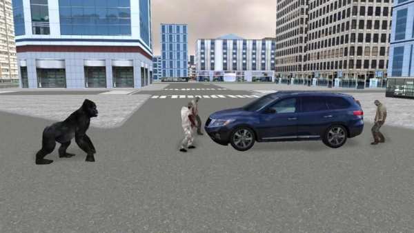 Real Gorilla vs Zombies - City screenshot 5