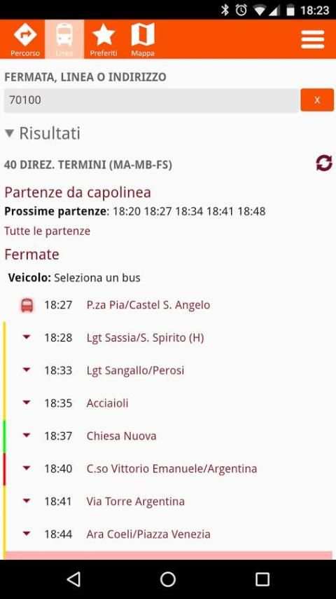 Roma mobile (autobus Atac app originale) screenshot 6