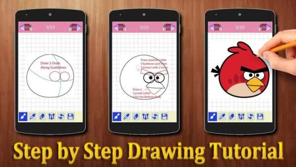 How to Draw Angry Bird Characters скриншот 4