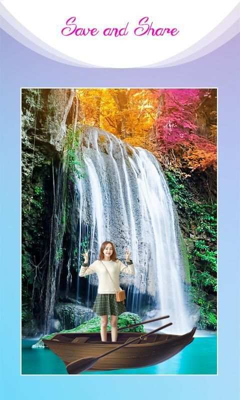 3D DSLR Waterfall Photo Frames скриншот 4