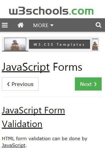 JavaScript W3Schools 4 تصوير الشاشة