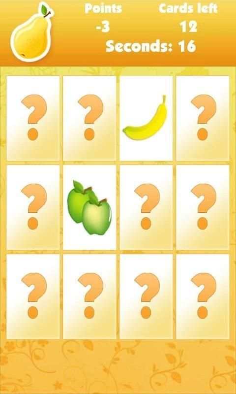 Memo Fruits: ćwicz pamięć screenshot 17