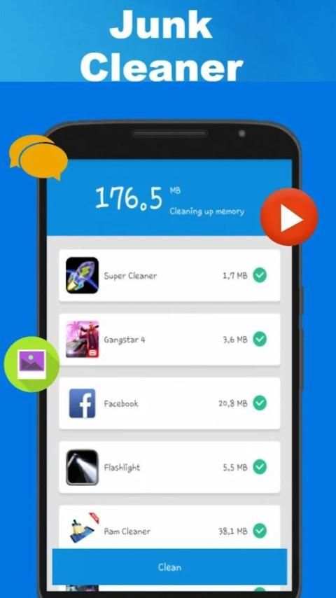 Cache Cleaner - Clean phone Ram Booster 2018 screenshot 2