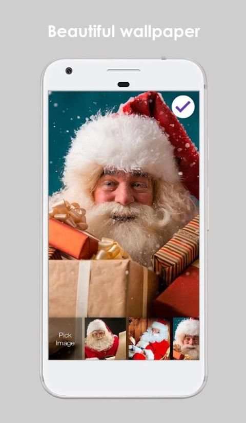 Personalized Santa Claus For Kids PIN Lock Screen screenshot 4