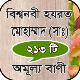 মহানবী ( সাঃ ) এর ২১৩ টি মহা মূল্যবান বাণী 2.0