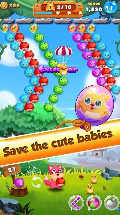 Bubble Cat Rescue скриншот 12