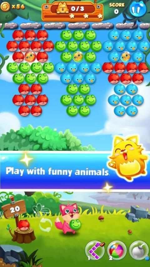 Bubble Cat Rescue скриншот 8