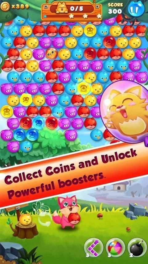 Bubble Cat Rescue скриншот 13