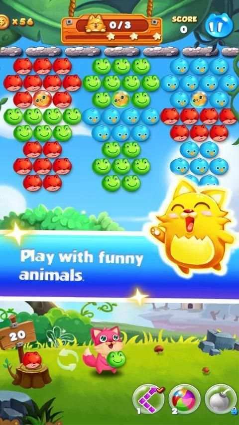 Bubble Cat Rescue скриншот 14