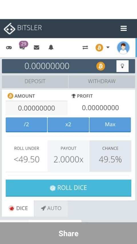 Bitsler screenshot 2