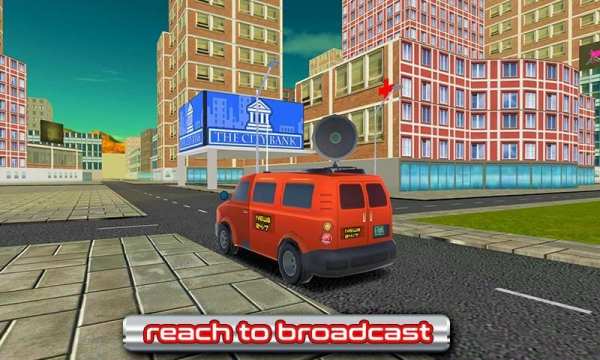 Mini Van News Reporter - City Driving Job Sim स्क्रीनशॉट 4
