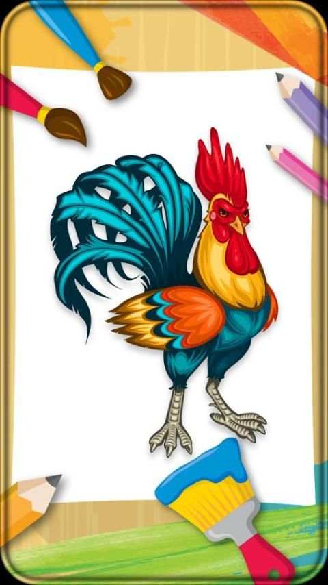 Coloring Book Birds स्क्रीनशॉट 3