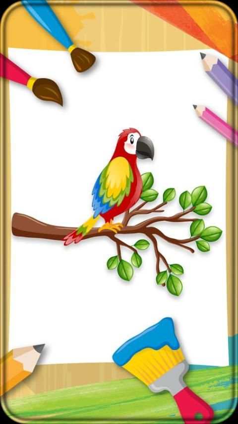 Coloring Book Birds स्क्रीनशॉट 4