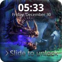 Magic Dragon Flame PIN Lock Screen on 9Apps