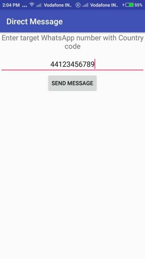 Direct Messsage for WhatsApp скриншот 1