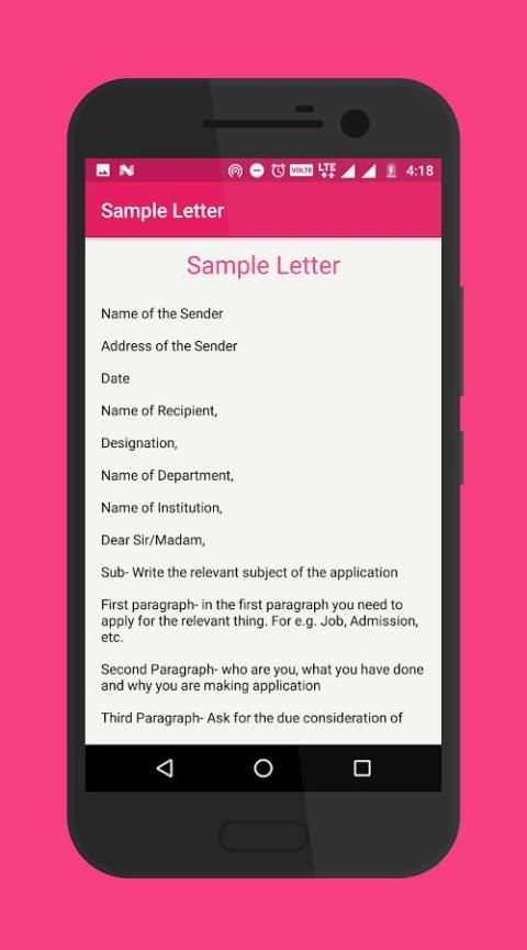Application Letters screenshot 7
