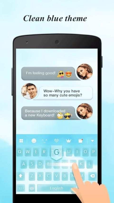 Keyboard - Boto : Clean Blue screenshot 5