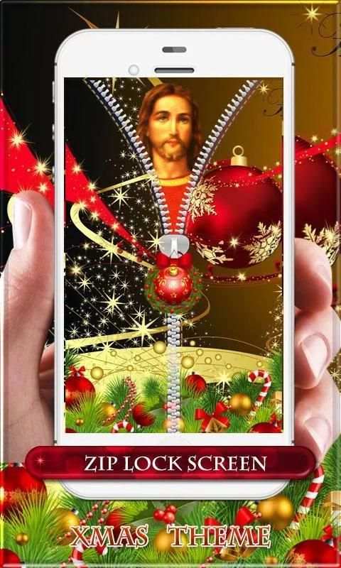 Christmas Theme Zipper Lock скриншот 4