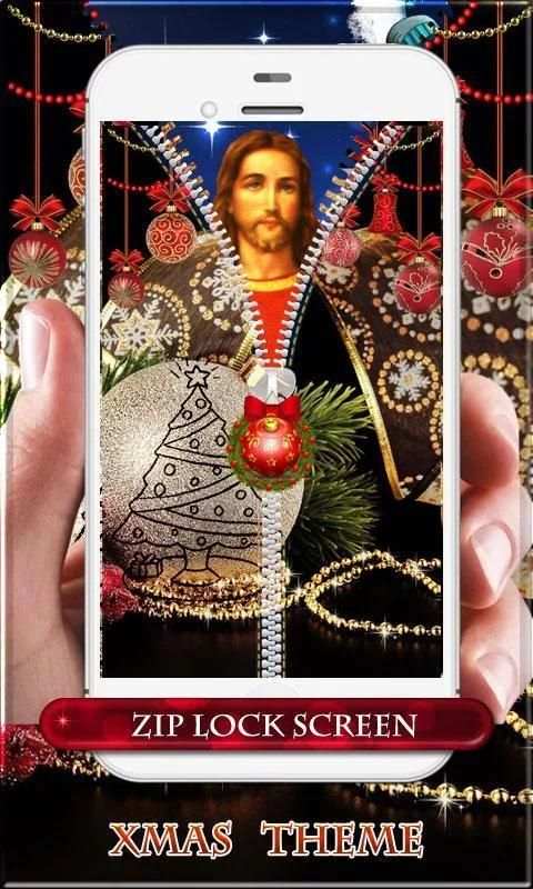 Christmas Theme Zipper Lock скриншот 5