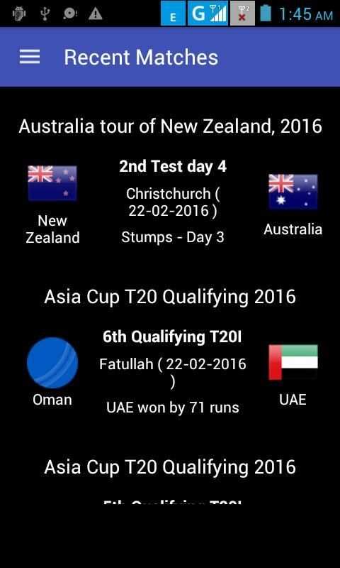 All Cricket Info 1 تصوير الشاشة