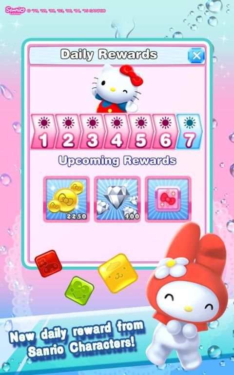 Hello Kitty Jewel Town Match 3 2 تصوير الشاشة