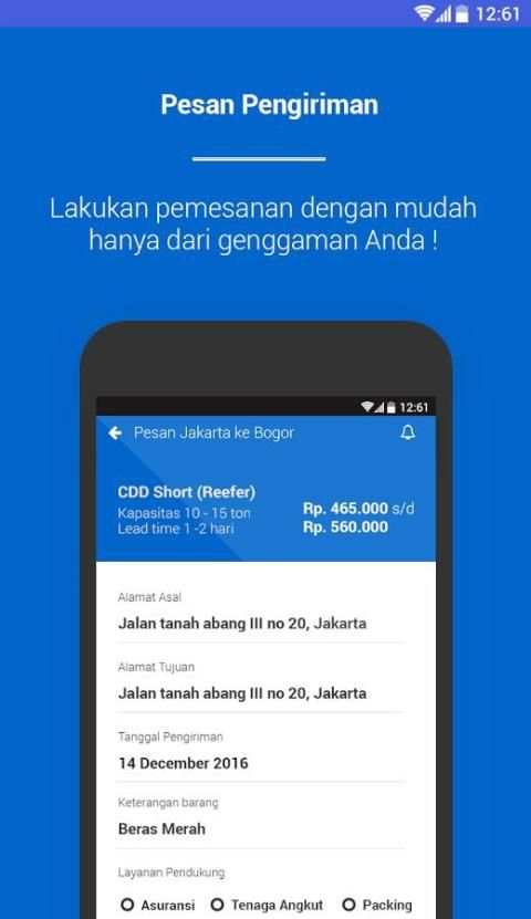 Cek Tarif Ongkir, Sewa Truk, Resi : Kargo.co.id screenshot 2