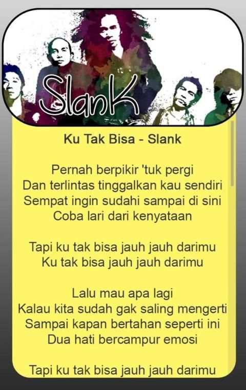 Lagu SLANK Lengkap 2 تصوير الشاشة