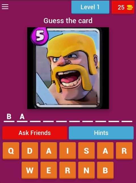 Quiz Clash Royale card screenshot 3