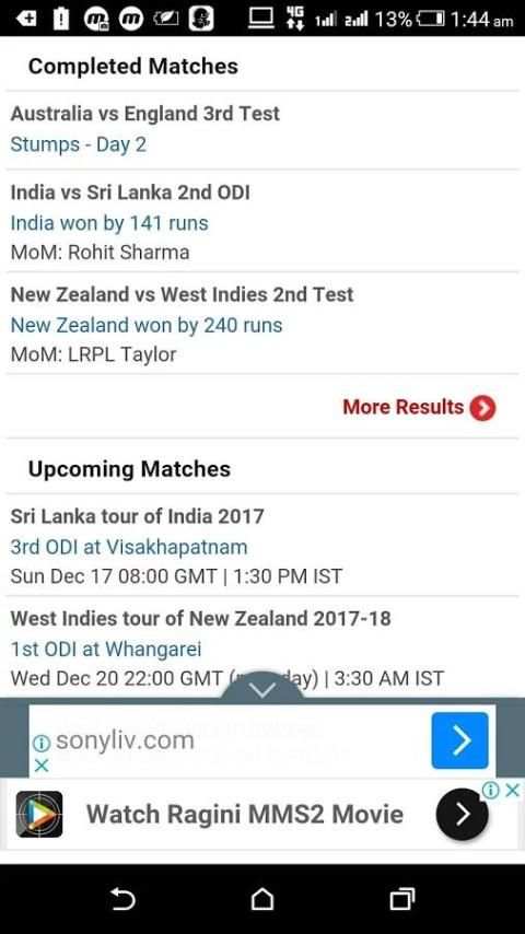 Live Cricket Score screenshot 1