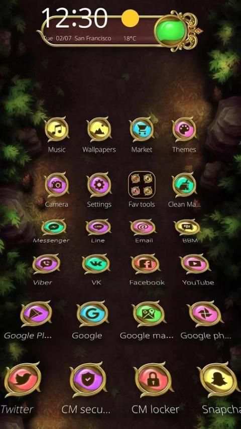 Golden Magical Ball Theme screenshot 5