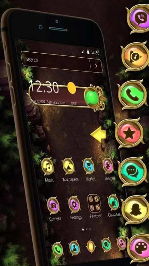 Golden Magical Ball Theme screenshot 6