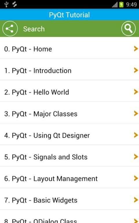 Free PyQt Tutorial скриншот 4