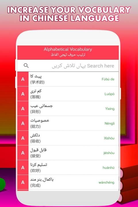 Learn Chinese Language in Urdu screenshot 1